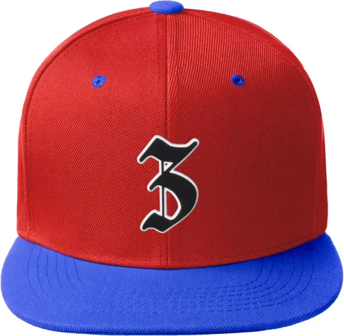 Vista 525 de Daxton Gorra clásica con visera de billete plano con letras del alfabeto inglés antiguo de la A a la Z