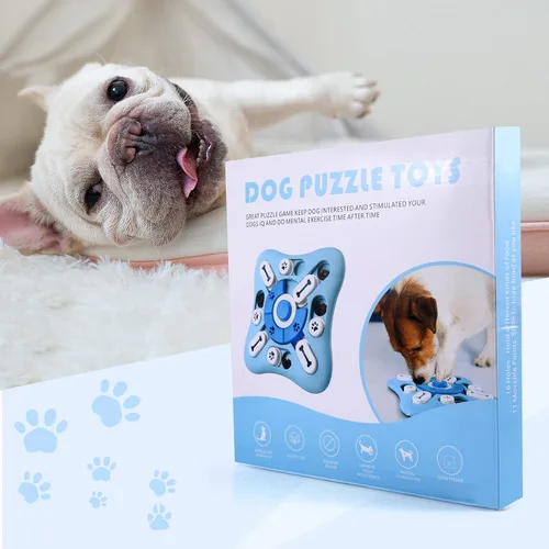 Vista 7 de Juguetes de rompecabezas interactivos para perros grandes, medianos y pequeños, inteligentes, juguetes de enriquecimiento para perros chirriantes