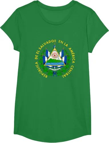 Vista 49 de Escudo de armas de El Salvador Salvadoran Distressed Design T-Shirt