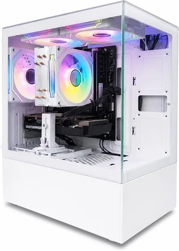Vista 13 de suevery PC de escritorio preconstruido, computadora torre negra Negro