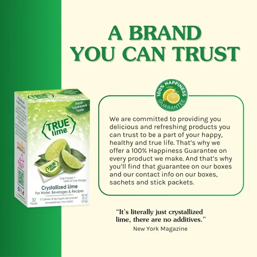 Vista 7 de True Citrus TRUE LIME Potenciador de agua, dispensador a granel, 500 unidades (paquete de 1), paquetes de mezcla de bebida de 0 calorías para agua