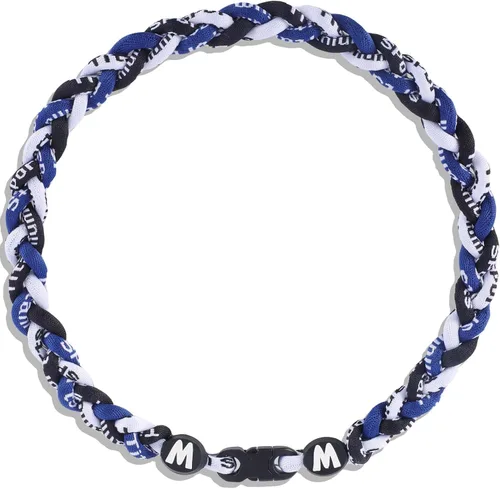 Vista 25 de Willtok Collar de béisbol prémium de 18 pulgadas con cuerda trenzada de nailon con diseño Tornado