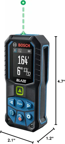 Vista 16 de Bosch Medidor láser GLM165-25G Blaze™ Green-Beam de 165 pies