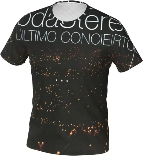 Vista 2 de Soda Stereo El Ultimo Concierto B T Shirt Man's Summer Tee Casual Short Sleeve 3D Print Tshirt