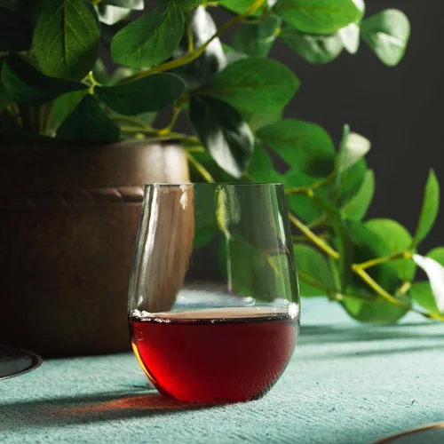 Vista 6 de Munfix Copas de vino de plástico desechables, sin tallo, transparentes de 12 onzas, sin BPA, paquete de 48