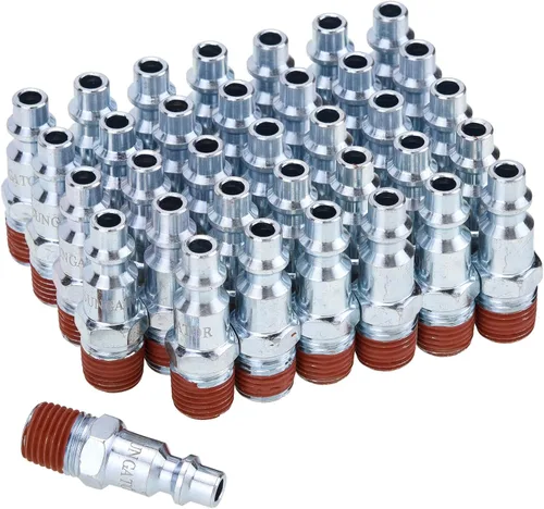 Vista 9 de SUNGATOR - Enchufes de aire hembra de 1/4 de pulgada, paquete de 10 accesorios de manguera de aire industrial NPT