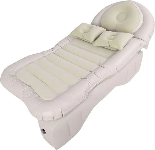 Vista 4 de Cama inflable para asiento trasero, campamento SUV, 2 almohadas