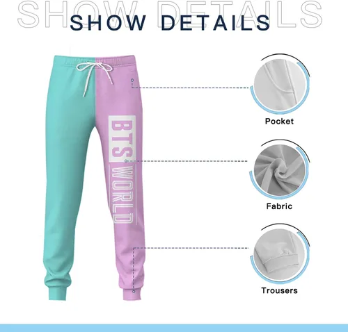 Vista 4 de Bxjirdcip Conjunto de sudadera con capucha y pantalón para hombre y mujer con estampado 3D unisex