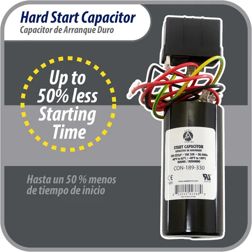 Vista 5 de Appli Parts APHS-2 - Kit de arranque duro de 3,5 a 4,5 toneladas, 208-265 V, 1 Ph para aire acondicionado incluye condensador 189-227mfd 330V