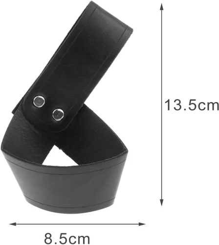 Vista 9 de Funda de piel sintética para espada, soporte de transporte para cinturón de katanas, funda de daga de espada, funda de estoque para hombres adultos
