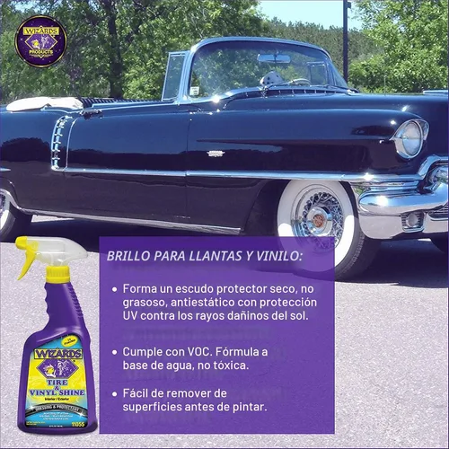Vista 5 de Kit de detalles de coche Wizards - Kit de limpieza de coche premium y completo - Kit de detalle de coche de 7 piezas con Mist n Shine, brillo
