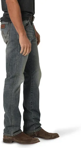 Vista 3 de Wrangler Jeans retro ajustados de pierna recta para hombre