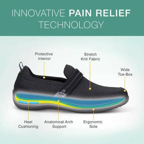 Vista 3 de Orthofeet Zapatos ortopédicos para mujer, para aliviar la fascitis plantar, para juanetes y fascitis plantar
