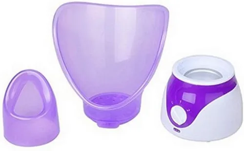 Vista 2 de Vaporizador facial vaporizador facial vapor facial sauna para el hogar humidificador facial para el cuidado de la piel al vapor facial。