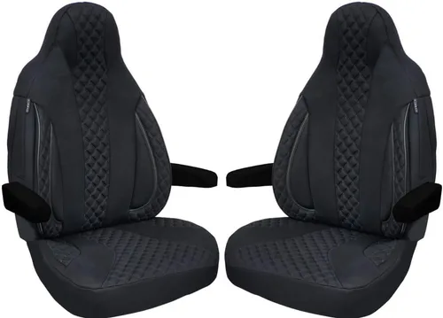 Vista 7 de Seat Covers for Drivers and Passengers Compatible with Motorhome Pössl Weinsberg Knaus Adria Dethleffs Fendt Carthago Bürstner Eura Mobile Pilot