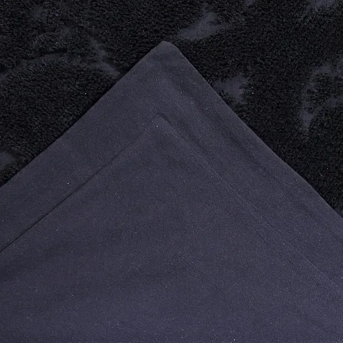 Vista 5 de Better Trends Colección Ashton - Colchas de chenilla con mechones, tamaño individual, color negro, 100% algodón, diseño de medallón de chenilla