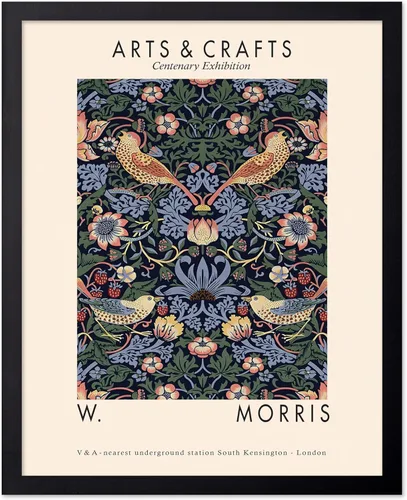 Vista 70 de Poster Master Impresión Vintage del Ladrón de Fresas - Póster Retro de William Morris - Arte de Patrón Floral - Regalo para Hombres y Mujeres