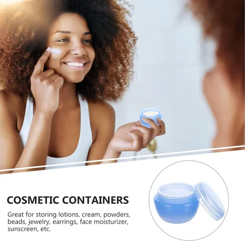Vista 9 de Caja de plástico para crema y leche, tarro de cosméticos de plástico, envases de crema cosmética, tarros de plástico con encantos de plástico, tarro