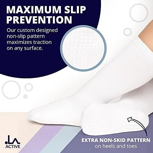 Vista 6 de LA ACTIVE Knee High Grip Socks - Cozy Warm Socks - Baby Toddler Infant Kids