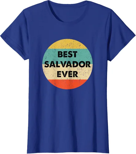 Vista 8 de Camiseta con nombre de Salvador, Negro