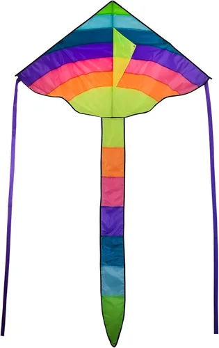 Vista 6 de In the Breeze 2903 Rainbow Sparkler 46 pulgadas Fly-Hi Delta Kite-Single Line kites