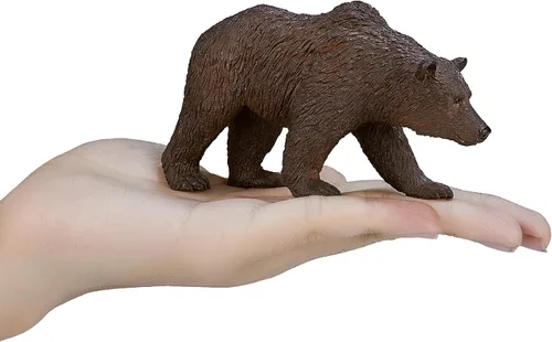 Vista 5 de MOJO - Grizzly Bear Figura de juguete pintada a mano Colección North American Woodland Fiel a la vida y altamente detallada Diseñado
