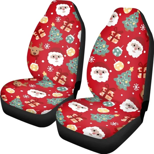 Vista 15 de Mumeson Fundas protectoras de asiento delantero de automóvil con estampado de calavera y girasol, fundas elásticas para asiento de automóvil, 2