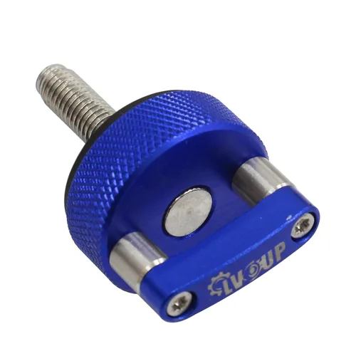 Vista 5 de Pernos de Liberación Rápida para Techo Duro Azul, Tornillos de Mariposa para Techo Duro con Anillo en D Integrado Compatible con Jeep Wrangler JK