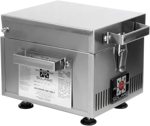 Vista 3 de Solaire SOL-IR8A Anywhere Mini Parrilla de gas propano infrarrojo personal, acero inoxidable