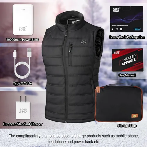 Vista 5 de COREEDGE Heated Vest for Women,Electric Heating Vest, 5 in 1 Smart Controller with Rechargeable 10000mAh Battery