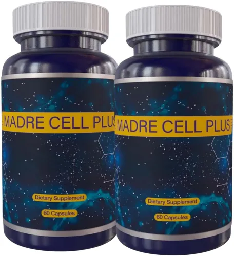 Vista 5 de Madre Cell Plus - Célula madre hecha de AFA más puro, algas azules y verdes sin gluten - 60 cápsulas Pack 2 Frascos