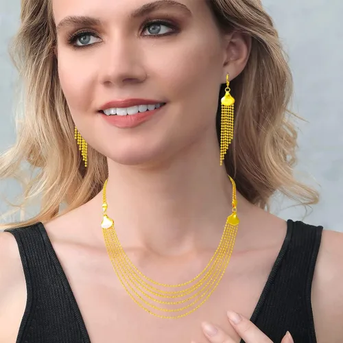 Vista 7 de WADSNHY joyería de moneda de oro conjunto de joyas de mujer de boda conjunto de joyas chapado en oro de 18 quilates conjunto de joyas collar moneda