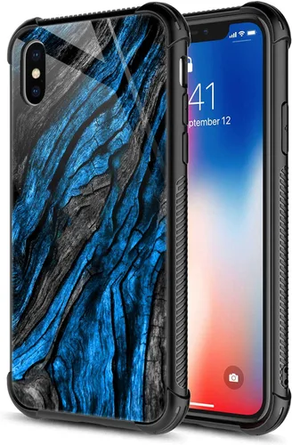 Vista 31 de CARLOCA Funda compatible con iPhone Xs, diseño gráfico a prueba de golpes, antiarañazos, protección contra caídas para iPhone X/XS Familia de jirafa