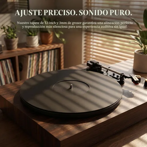 Vista 7 de Alfombrilla acrílica para tocadiscos Slipmat para discos: Alfombrillas deslizantes de vinilo para plato de 12 pulgadas, accesorios para tocadiscos