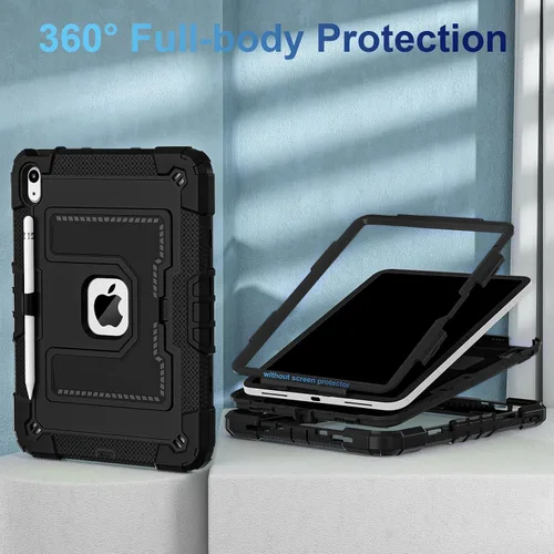 Vista 2 de WESOROL Funda para iPad A16 11ª Generación 11 Pulgadas (2025) iPad 10ª Generación 10.9 Pulgadas (2022), Fundas i Pad A16 Grado Militar Resistente a