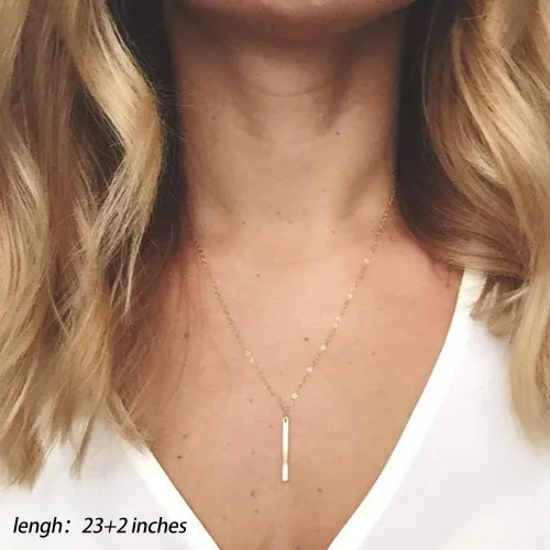 Vista 5 de Turandoss - Collares chapados en oro de 14 quilates para mujer, hechos a mano con múltiples capas de perlas de barra, moneda de disco, luna