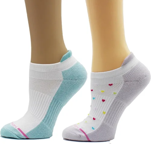 Vista 21 de Dr. Motion calcetines de compresión de corte bajo para mujer, 2 piezas