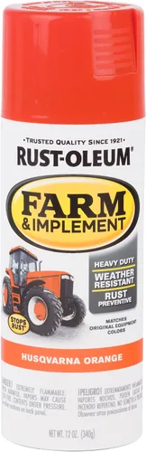 Vista 86 de Rust-Oleum Farm & Implement 280176 - Pintura esmaltada, galón, naranja (Allis Chalmers Orange)
