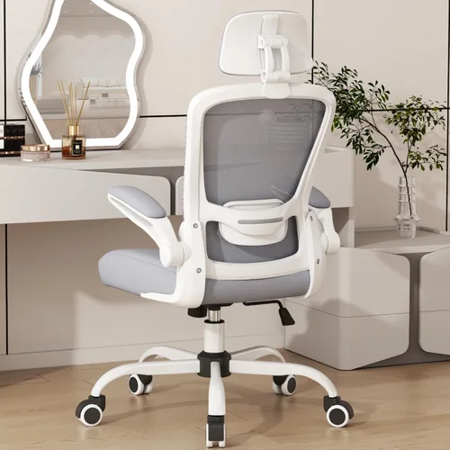 Vista 11 de Mimoglad Silla de oficina, silla de escritorio ergonómica de respaldo alto con soporte lumbar ajustable y reposacabezas, silla giratoria con Todo