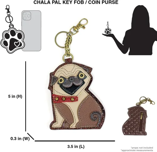 Vista 45 de CHALA Dog Collection - Llavero decorativo para mujer