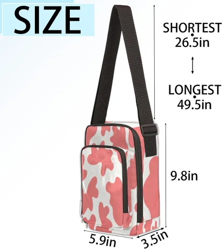 Vista 3 de Bolso cruzado pequeño para hombres y mujeres, bolso bandolera con bloqueo mejorado, elegante y fácil de transportar, Undertone