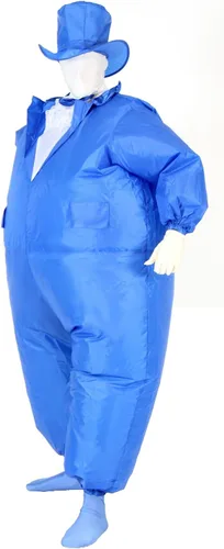 Vista 2 de Blue Tuxedo Chub Suit Adult Costume