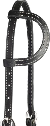 Vista 3 de Weaver Leather Black Latigo - Cabezada de cuero