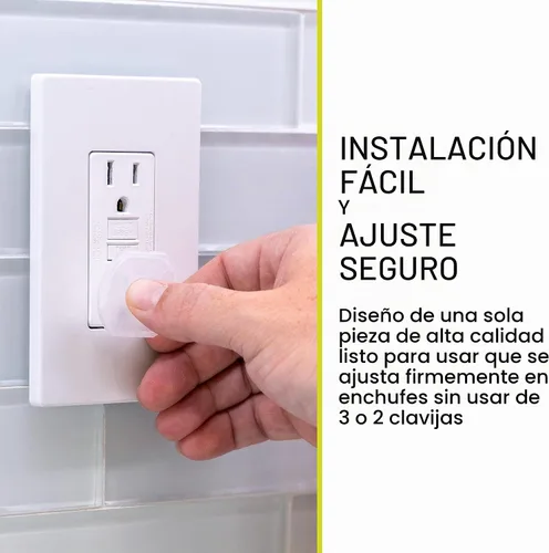 Vista 3 de Power Gear - Tapas para enchufes a prueba de bebés y niños, cubiertas de enchufes para tomas de corriente, fácil instalación, cubiertas de enchufes