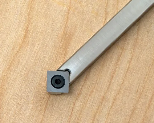 Vista 7 de Simple Woodturning Tools Juego de 5 herramientas de torneado de madera de carburo más mango intercambiable (mango azul zafiro), fabricado en Estados