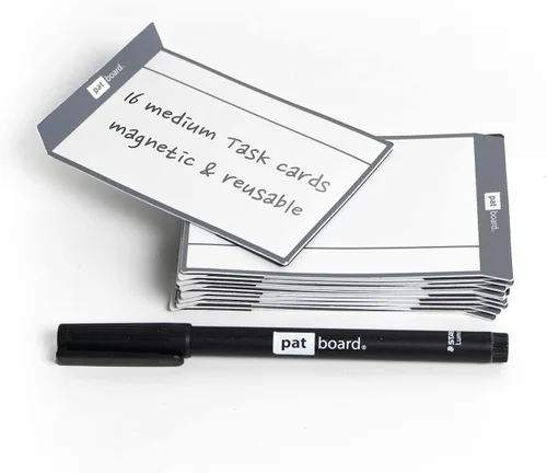 Vista 2 de PATboard Scrum Board y Kanban Board Medium TASKcards Magnetic - Azul