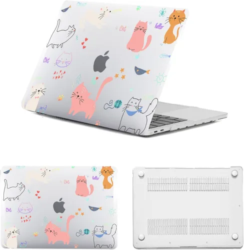 Vista 22 de Funda protectora para MacBook Air de 11 pulgadas 2015 2014 2013 2012 2011 2010 A1465 A1370, diseño de patrón de plástico, funda para laptop