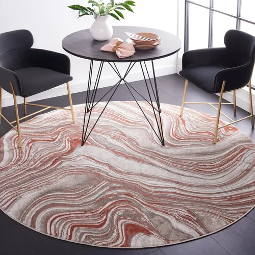 Vista 10 de SAFAVIEH Meadow Collection - Alfombra para pasillo, 2 x 7 pies, azul y gris, diseño abstracto moderno, no desprende pelusa y de fácil cuidado, ideal