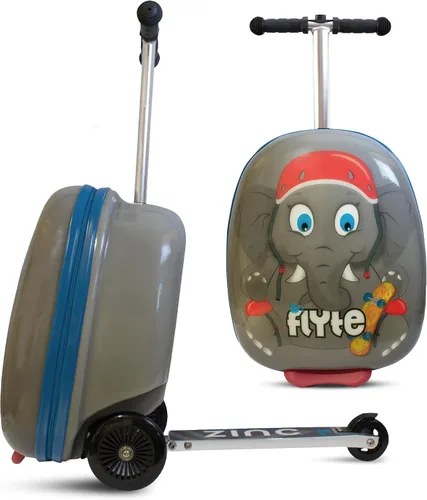 Vista 11 de Flyte Zincflyte Scooter de equipaje para niños de 18 pulgadas - Fifi el flamenco