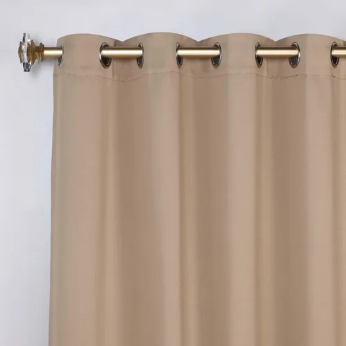 Vista 2 de Superior Cortinas Opacas, Acento de Ventana Oscurecedor de Habitación para Dormitorio, Bloqueo Solar, Térmicas, Cortinas Bohemias Modernas Ceniza